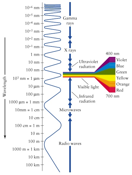 Light Wavelength Chart